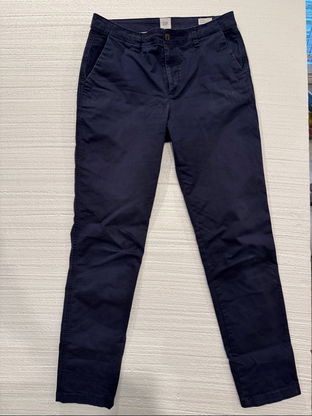 GAP Women’s Girlfriend Khaki Navy Pants Size 6 Tall
